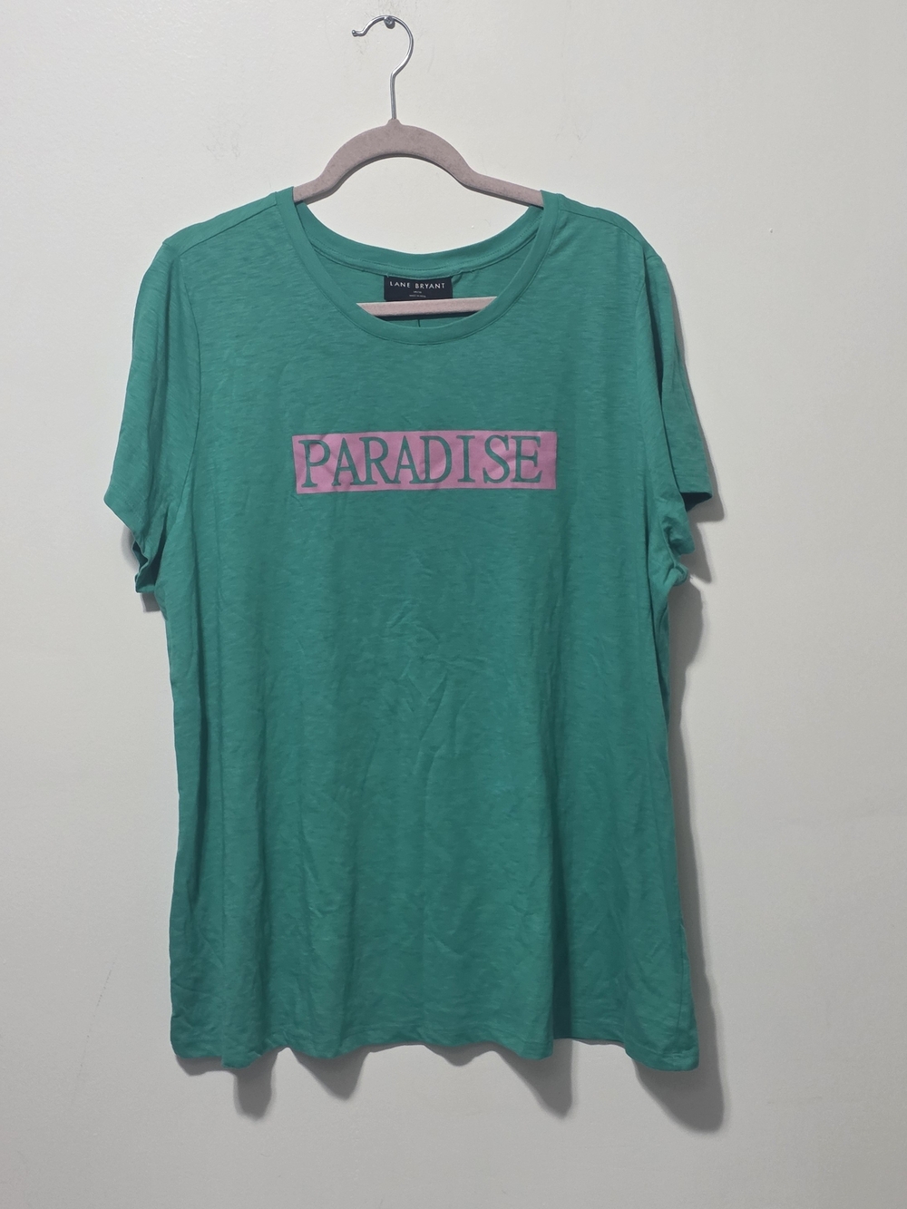 Lane Bryant Green 'Paradise' Graphic Tee